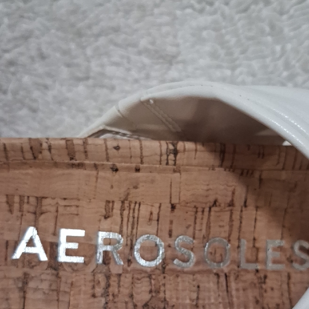 AEROSOLES Women's Cream Slide Sandals - Picture 2 of 7